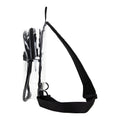 Eastsport Unisex Clear Sling Stadium Approved Bag, Black Trim