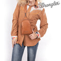 Wrangler Crossbody Sling Bags for Women Cross Body Fanny Pack Purse with Detachable Strap Zipper 7.5 "H