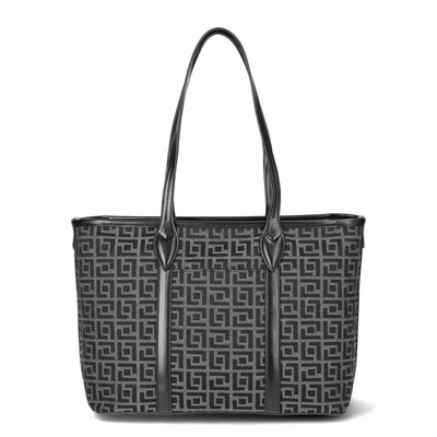 Fiorelli Women's Brooke Tote Bag, Black Geo Jacquard