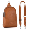 Wrangler Crossbody Sling Bags for Women Cross Body Fanny Pack Purse with Detachable Strap Zipper 7.5 "H