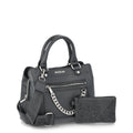 Madden NYC Women's Chain Tote Handbag, Black