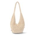 No Boundaries Festival Crochet Hobo Bag, Natural Beaded Fruit, Women's