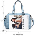 Dasein Women Soft Vegan Leather Barrel Bags Large Top Handle Totes Satchel Handbags Shoulder Purse