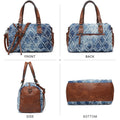 Dasein Women Soft Vegan Leather Barrel Bags Large Top Handle Totes Satchel Handbags Shoulder Purse