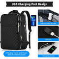 Fashion large backpack For Women And Men, Flight Approved Carry On Backpack, Water Resistant Large Casual Daypack Fit 17 Inch Laptop with USB Charging Port, The Best Gift Choice For Christmas