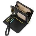 GAEKEAO Wallet for Women Leather RFID-Blocking Bifold Ladies Wristlet Purse Wallet Credit Card Holder with ID Window