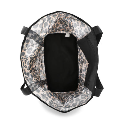 No Boundaries Mesh Beach Tote Bag, Women's, Leopard