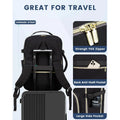 Lovevook Travel Luggage Backpack,Laptop Backpack for Women 17.3",40L Waterproof Carry-on Business Daypack Flight Approved Large Weekender Overnight Bag with 3 Packing Cubes