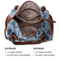 Dasein Women Soft Vegan Leather Barrel Bags Large Top Handle Totes Satchel Handbags Shoulder Purse