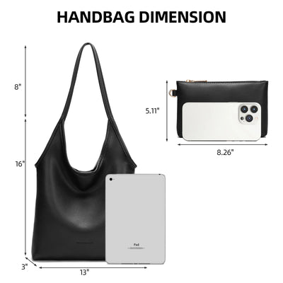 Montana West Slouchy Hobo Bags for Women Soft Designer Shoulder Purses Ladies Top Handle Handbag