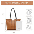 Montana West Women's Oversized Hobo Tote Shoulder Satchel Bag, Brown