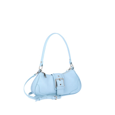 No Boundaries Fashion Shoulder Bag, Blue Buckle, Women's