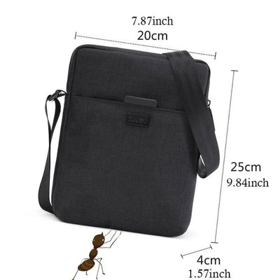 Tinyat Mens Messenger Bags Small Shoulder Sling Bags Crossbody Bags for Outdoor Work Business Black