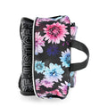 Justice Girls 17" Floral Print Backpack, Lunch Bag, Water Bottle, and Dangle Set, 4-Piece, Black