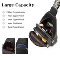 GAEKEAO Crossbody Sling Bag for Women, Travel Leather Crossbody Bags Fanny Packs for Women Small Crossbody Purse Chest Bag