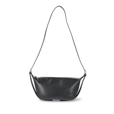 Time and Tru Women's Bean Sling Crossbody Handbag, Black