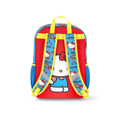 Hello Kitty Girls 17" Summer Day Backpack, Lunch Box, and Headphones Set, 3-Piece, Red