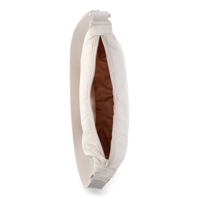 No Boundaries Crossbody Hobo Bag, Cream, Women's