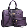 Dasein Women Handbags and Purses Ladies Shoulder Bag Top Handle Satchel Tote Work Bag with Matching Clutch