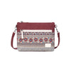 Forestfish Red Cute Mini Satchel Purses for Women Small Canvas Cell Phone Purse Wallet Hobo Messenger Purse