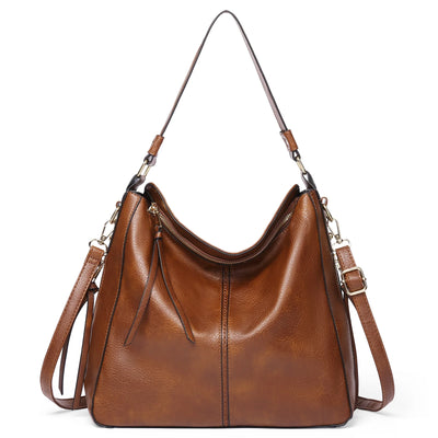 GAEKEAO Hobo Bags for Women Large Leather Purses and Handbags Crossbody Tote Shoulder Bag with Side Pockets Adjustable Strap