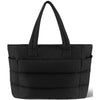 Gynky Tote Bag for Women, Lightweight Puffy Tote Handbag, Quilted Satchel Crossbody Bag for Women Work Travel, Black