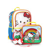 Hello Kitty Girls 17" Summer Day Backpack, Lunch Box, and Headphones Set, 3-Piece, Red