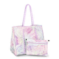 No Boundaries Neoprene Beach Tote, Crystal Aura Lavender