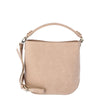 Time and Tru Women's Bucket Crossbody Handbag, Mocha Splash