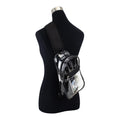 Eastsport Unisex Clear Sling Stadium Approved Bag, Black Trim