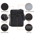 Tinyat Mens Messenger Bags Small Shoulder Sling Bags Crossbody Bags for Outdoor Work Business Black