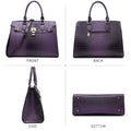 Dasein Women Handbags and Purses Ladies Shoulder Bag Top Handle Satchel Tote Work Bag with Matching Clutch