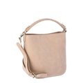 Time and Tru Women's Bucket Crossbody Handbag, Mocha Splash