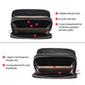 GOIACII Floral Women's Wallet Large Capacity Double Zip Ladies Card Phone Holder RFID Blocking Wristlet Leather with Gift Box