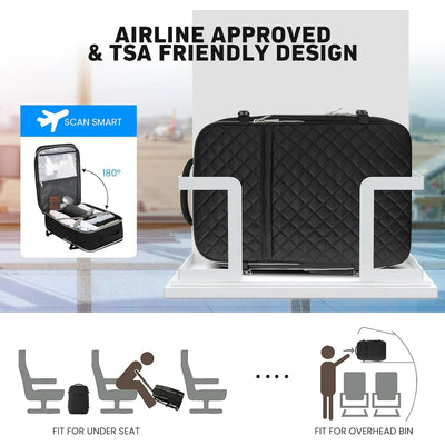 Fashion large backpack For Women And Men, Flight Approved Carry On Backpack, Water Resistant Large Casual Daypack Fit 17 Inch Laptop with USB Charging Port, The Best Gift Choice For Christmas