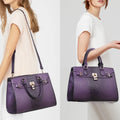 Dasein Women Handbags and Purses Ladies Shoulder Bag Top Handle Satchel Tote Work Bag with Matching Clutch
