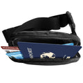 iFLY Unisex Travel Belt/Sling Bag with Adjustable Shoulder or Waist Strap, Black
