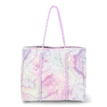 No Boundaries Neoprene Beach Tote, Crystal Aura Lavender