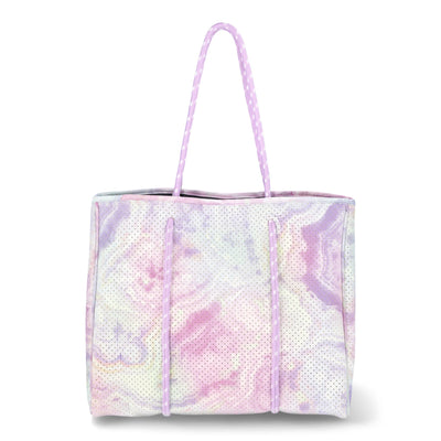 No Boundaries Neoprene Beach Tote, Crystal Aura Lavender