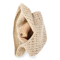 No Boundaries Festival Crochet Hobo Bag, Natural Beaded Fruit, Women's