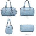 Dasein Women Soft Vegan Leather Barrel Bags Large Top Handle Totes Satchel Handbags Shoulder Purse