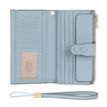 SENDEFN Wallets for Women Genuine Leather Credit Card Holder with RFID Blocking Large Capacity Wristlet
